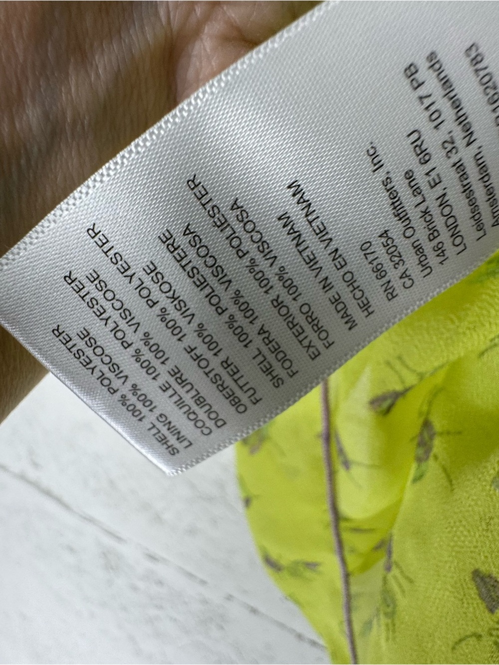 Urban Outfitters UO Tati babydoll lime Floral Cami Top fairycore handkerchief M - Picture 7 of 9